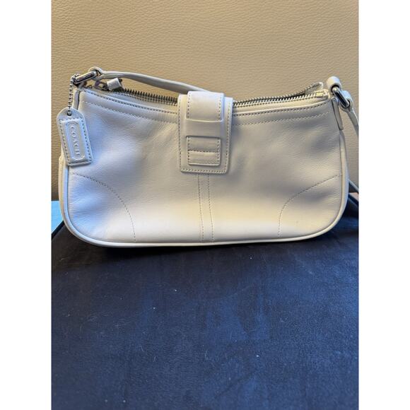 Vintage Coach Hamptons Crossbody Handbag Buckle Flap Bag - Picture 6 of 13